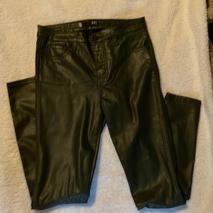 High waisted vegan leather
